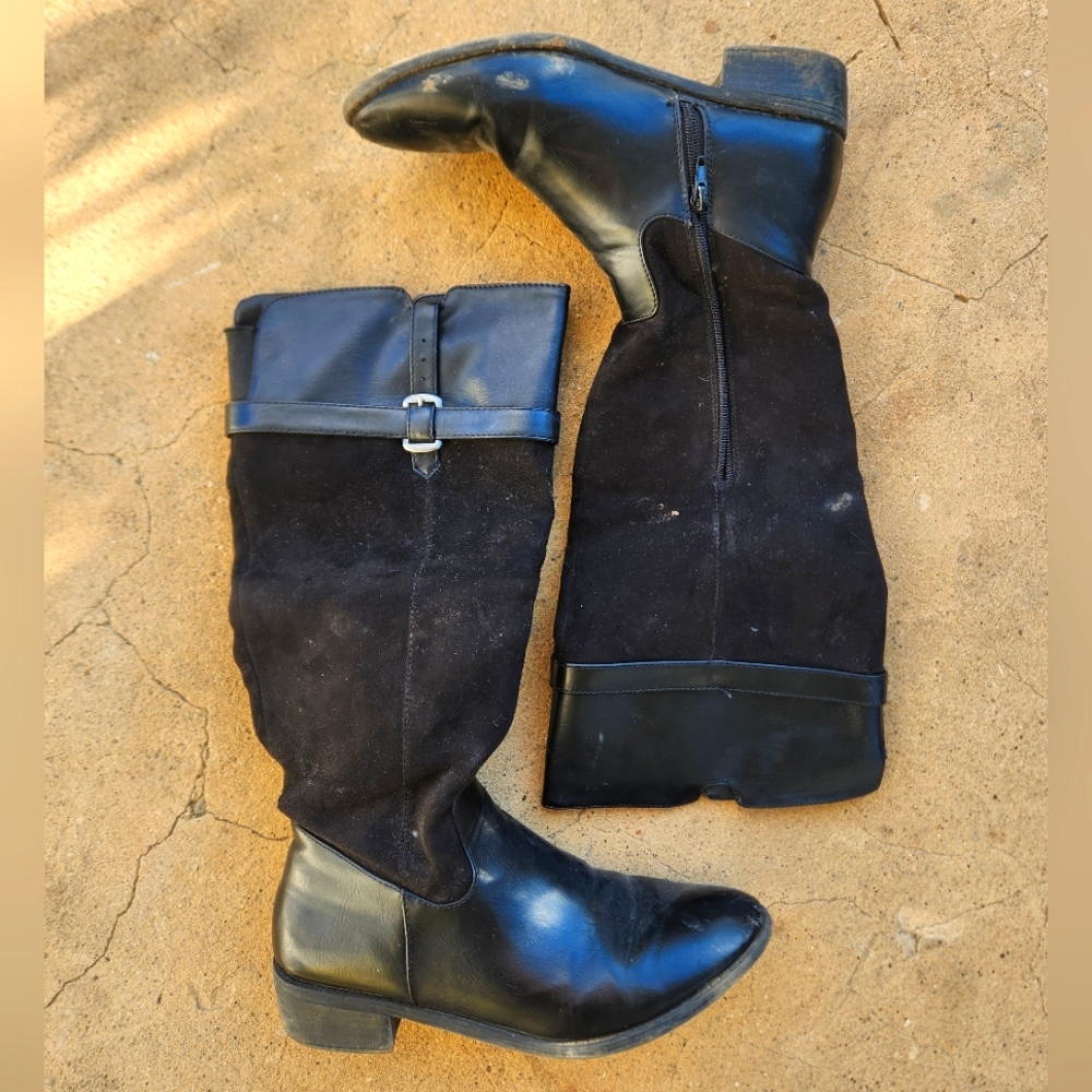 Black Leather Boots